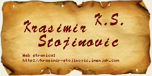 Krasimir Stojinović vizit kartica